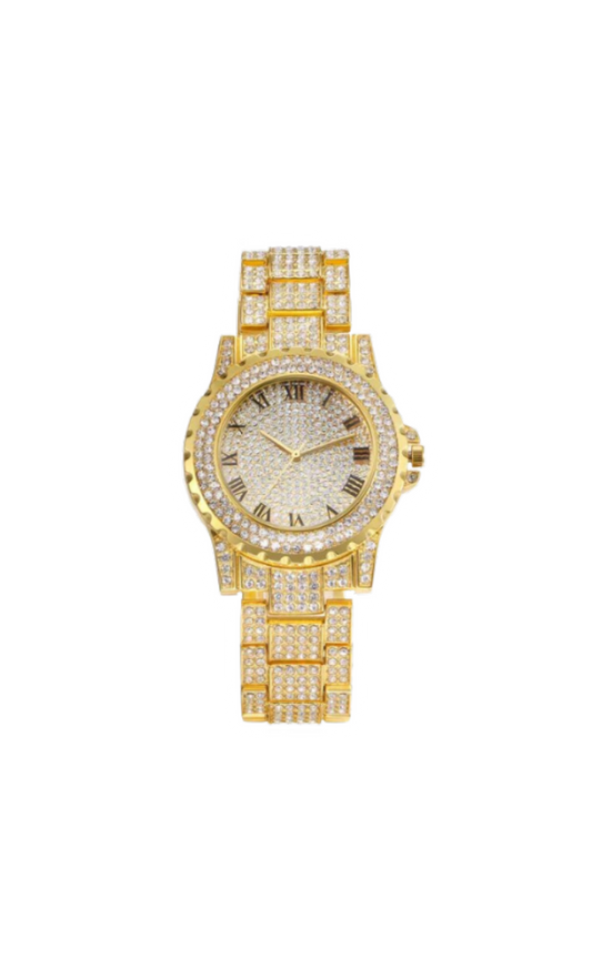 Gold Blinged Out Watch